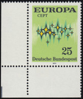 716 Europa 25 Pf Symbol ** Ecke U.l. - Unused Stamps