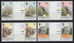 28-31 Guernsey-Alderney Jahrgang 1986 - Zwischenstegpaare, Postfrisch ** / MNH - Alderney