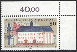 1299 Heidelberg ** Ecke O.r. - Unused Stamps