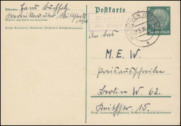 Landpost Wernikow über WITTSTOCK (DOSSE) 12.5.36 Auf Postkarte Nach Berlin - Storia Postale