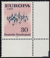 717 Europa 30 Pf Symbol ** Ecke U.r. - Unused Stamps