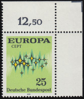 716 Europa 25 Pf Symbol ** Ecke O.r. - Ongebruikt