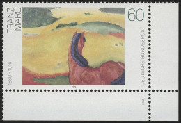 1617 Deutsche Malerei 60 Pf Marc ** FN1 - Unused Stamps