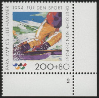 1720 Abfahrtslauf 200+80 Pf ** FN2 - Unused Stamps