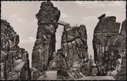 AK Externsteine Im Teutoburger Wald, EF 256, HORN (LIPPE) 20.8.1957  - Autres & Non Classés