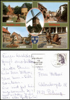 Dülken-Viersen Mehrbild-AK Eligiusplatz Narrenmühle Fußgängerzone Rathaus 1990 - Viersen