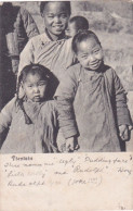 CHINA POSTCARD TIENTSIN BEIJING PEKING CHILDREN 1906 USED CHANNEL ISLANDS RARE - Cina