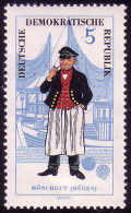 1075 Volkstrachten Mönchgut 5 Pf Mann, ** Postfrisch - Unused Stamps