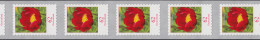 3121III Blume 62 Cent Sk 11er-Übergang Großrolle 3/4-stellig 995-1000-1005, ** - Rollenmarken