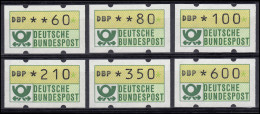 1.2 Hu ATM VS-Satz 8 (6 Werte 60-600) Neue Wertstufen 1992, Postfrisch ** - Machine Labels [ATM]