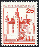 587 Burgen Und Schlösser 25 Pf Gemen ** - Unused Stamps