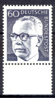 690 Heinemann 60 Pf Unterrand ** Postfrisch - Unused Stamps