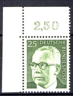 689 Heinemann 25 Pf Ecke Ol ** Postfrisch - Unused Stamps