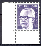 645 Heinemann 2 DM Ecke Ul ** Postfrisch - Unused Stamps