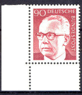 643 Heinemann 90 Pf Ecke Ul ** Postfrisch - Unused Stamps