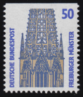 1340C V Sehenswürdigkeiten 50 Pf Freiburger Münster WEISSE Gummierung, ** - Ongebruikt