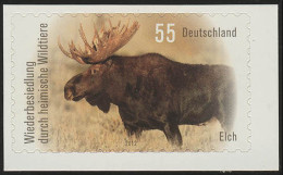 2922 Wildtiere: Elch SELBSTKLEBEND Aus Folienblatt 21, ** - Unused Stamps