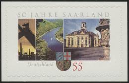 2595 Saarland Selbstklebend NEUTRALE Folie, 10 Einzelmarken, Alle ** - Unused Stamps