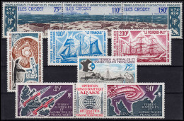 Antarktis Französisch - 89-97 Jahrgang 1974/75 Kpl., Postfrisch / MNH ** - Sonstige & Ohne Zuordnung