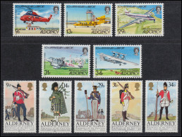 18-27 Guernsey-Alderney Jahrgang 1985, Postfrisch ** / MNH - Alderney