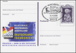 PSo 70 OSTROPA Münchberg, SSt Münchberg Deutsch-Tschechischer Tag 9.9.2000 - Postcards - Mint