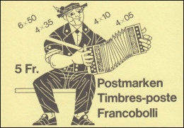 Schweiz Markenheftchen 78f/k Volksbräuche 1984, Deckelvariante K, ** - Postzegelboekjes