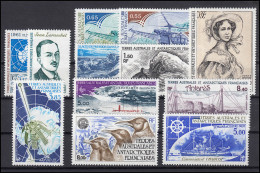 Antarktis Französisch - 157-168 Jahrgang 1981/82 Kpl., Postfrisch / MNH ** - Altri & Non Classificati