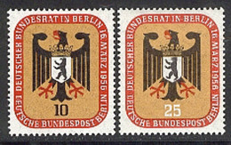 136-137 Dt. Bundesrat 1956 - Satz Postfrisch ** - Ongebruikt