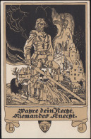 Feldpost BS Techn.-Batl. Ingolstadt Und Tagesstempel 22.8.16 Auf AK Schulverein - Occupation 1914-18