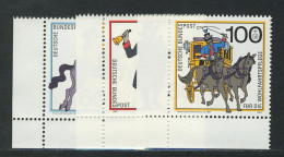 1437-1439 Wofa Postbeförderung 1989, Ecke U.l. Satz ** - Unused Stamps