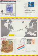 230 Luftpost Faltkarte Zur Ballonpost BERLIN / USA + Zurück, SSt Berlin 16.9.62 - Montgolfières