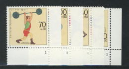 1499-1502 Sporthilfe 1991, FN1 Satz ** - Unused Stamps