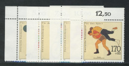 1499-1502 Sporthilfe 1991, Ecke O.l. Satz ** - Unused Stamps