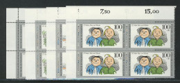 1455-1458 Jugend Max Und Moritz 1990, E-Vbl O.l. Satz ** - Unused Stamps