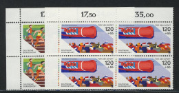 1269-1270 Sporthilfe Kurzstreckenlauf Und Viererbob 1986, E-Vbl O.l. Satz ** - Unused Stamps