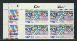 1310-1311 Sporthilfe Segelregatta Und Skilanglauf 1987, E-Vbl O.l. Satz ** - Unused Stamps