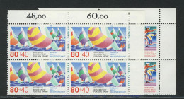 1310-1311 Sporthilfe Segelregatta Und Skilanglauf 1987, E-Vbl O.r. Satz ** - Unused Stamps