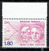 Hommage à Frédéric Et Irène Joliot-Curie - Unused Stamps