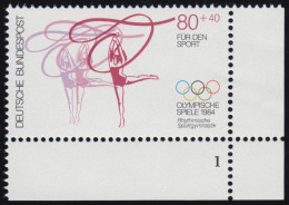 1207 Olympische Sommerspiele 80+40 Pf  ** FN1 - Unused Stamps