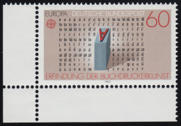 1175 Europa Menschlicher Geist 60 Pf ** Ecke U.l. - Unused Stamps