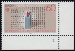 1175 Europa Menschlicher Geist 60 Pf ** FN2 - Unused Stamps