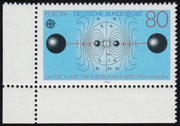 1176 Europa Menschlicher Geist 80 Pf ** Ecke U.l. - Unused Stamps
