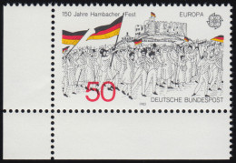 1130 Europa Hambacher Fest 50 Pf ** Ecke U.l. - Unused Stamps