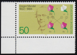 1199 Gregor Johann Mendel ** Ecke U.l. - Unused Stamps