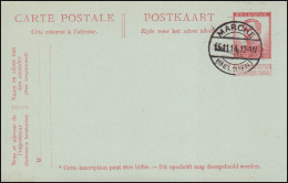 Belgien Postkarte P 63 König Albert Gefälligkeits-O MARCHE / BELGIEN 15.11.1914 - Andere & Zonder Classificatie