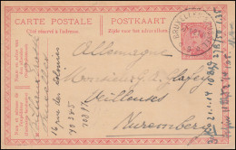 Belgien Postkarte P 70 König Albert Aus BRÜSSEL / BRUXELLES 27.1.1921 - Sonstige & Ohne Zuordnung