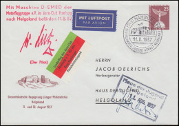 Berlin PU 19/10 Treffen In Helgoland Sonderflug Hamburg-Helgoland SSt 11.8.1957 - Other & Unclassified