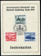 686-688 IAA Berlin 1939 Gedenkblatt Dresdner Bank ESSt Berlin-Charlotte. 17.2.39 - Lettres & Documents