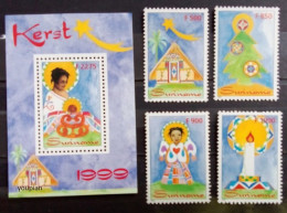 Suriname 1999, Christmas, MNH S/S And Stamps Set - Surinam