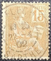 N°117 Mouchon 15c Orange. Cachet De La Sarthe En 1902 - 1900-02 Mouchon